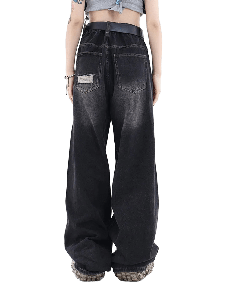 Jeansy z przetarciami