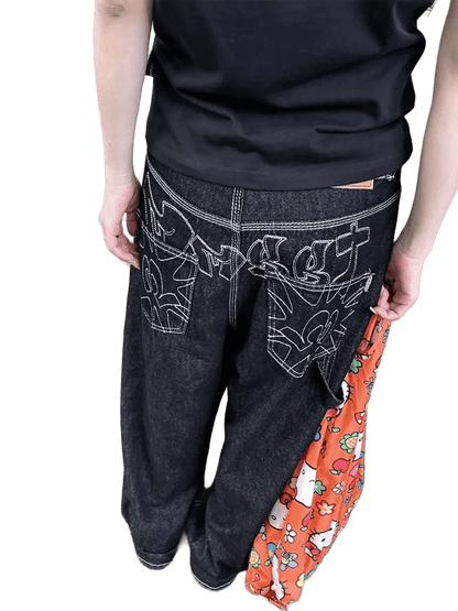 Jeansy z nadrukiem UNISEX